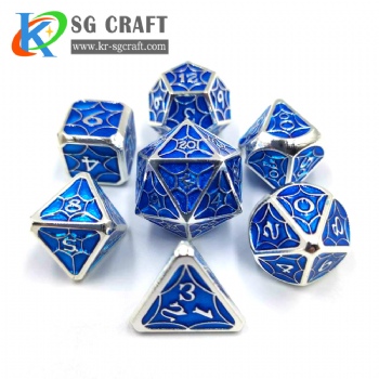 SGHSMN2020 Blue Color Enamel Metal Dice