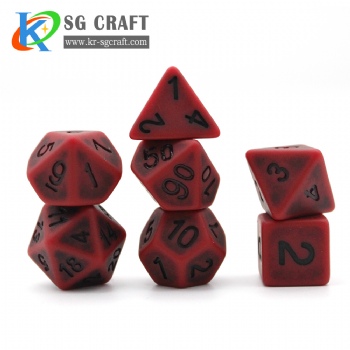 SG7-4 Red Antique/Ancient Dice Set