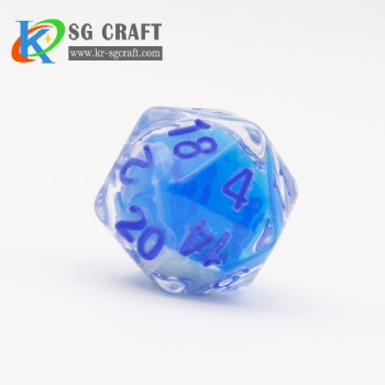 SG-Blue Translucent Liquid Dice 