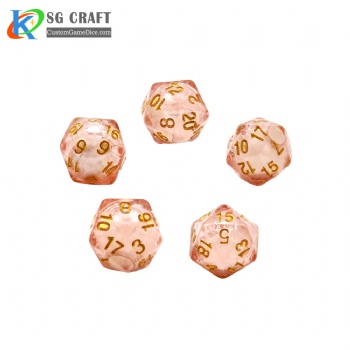 SG-Pink Translucent Liquid Dice 