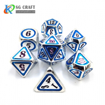 SGHSM2019 Blue/Purple 2 Colors Enamel Metal Dice