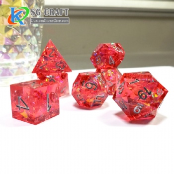 New Sharp Edge Red Color Laser Film Dice