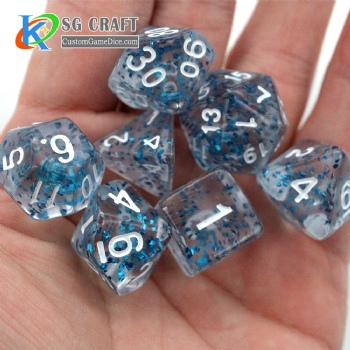 TQ06-3 Glitter Dice Set