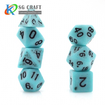 TQ08-2 Ancient Dice Set (Single Color)