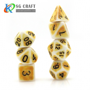 TQ08-6 Ancient Dice Set (Single Color)