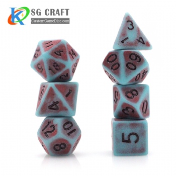 TQ08-10 Ancient Dice Set (Single Color)