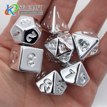 TQ12-3 Metal Plating Finish Dice Set