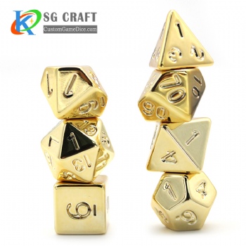 TQ12-2 Metal Plating Finish Dice Set