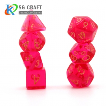 TQ13-1 MINI Transparent Mini Dice Set