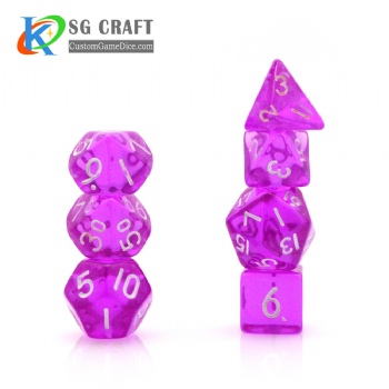 TQ13-2 MINI Transparent Mini Dice Set