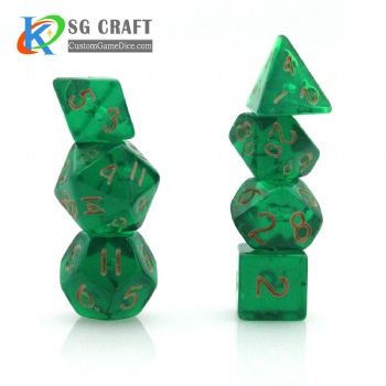 TQ13-4  MINI Transparent Mini Dice Set