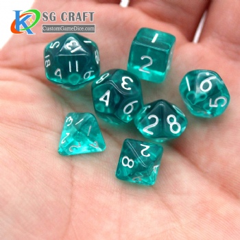 TQ13-3 MINI Transparent Mini Dice Set