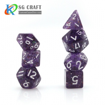 TQ14-3 MINI Transparent Mini Dice Set