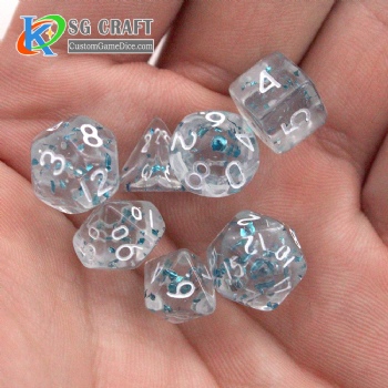 TQ14-4  MINI Transparent Mini Dice Set