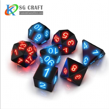 Wholesale DND Board Polyhedral Game Magic Trick Pixels the Multi-Sided Electronic Flashing LED Dice