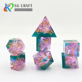 SGS-22  Reflective laser paper Dice Set