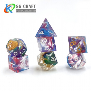 SGS-46 Rainbow Mixed Sharp Edge Dice