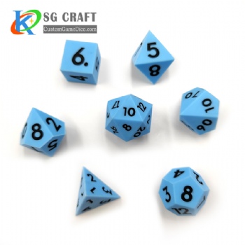 Blue Silicone Dice with Sharp Edge