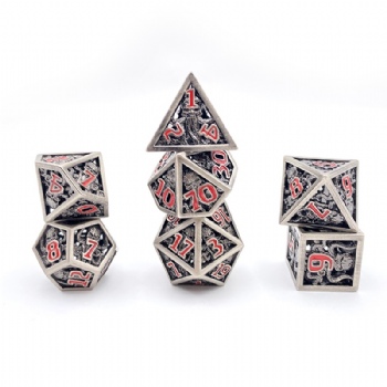 Metal Hollow-Out Dice, Custom DND Dice